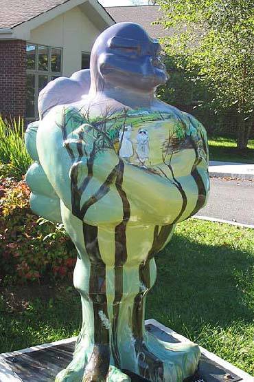 Hokie Bird Statue